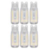 6pcs G9 LED Bulbs 7W Dimmable 360° Illumination Replacement Light
