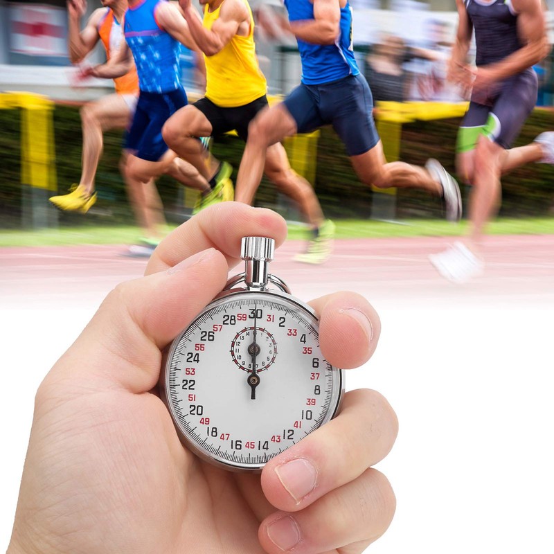Mechanical Stopwatch, Sports Chronograph Running Timer Handheld Stopwatch for Sports