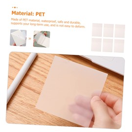 Operitacx 12 Pcs Clear Notes Message Reminder Self Stick Notepad Waterproof Sticky Annotation Computer Note Pads Transparent Planner Memo Notebook Memorandum The Pet Student