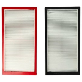 vhbw Filter Set Replacement for Wernig EFS G 90-200 GF for Ventilation Unit, Air Filter G4 / F7 (Pack of 2), 29 x 15 x 5 cm, White/Red/Black