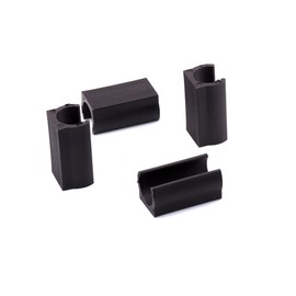 1" Plastic Chair Foot U Shaped Floor Glides Tubing Caps Cover - Rectangle Plastic Furniture Feet - Rectangle Chair Leg Tips (16)