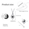 OutstandLong Dog Cat Pet Cremation Urn Necklace for Ashes Jewelry