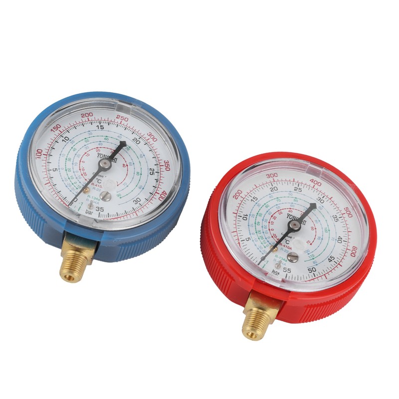 Air Conditioning Fluoride Pressure Gauge High/Low Pressure Meter AC Repairing