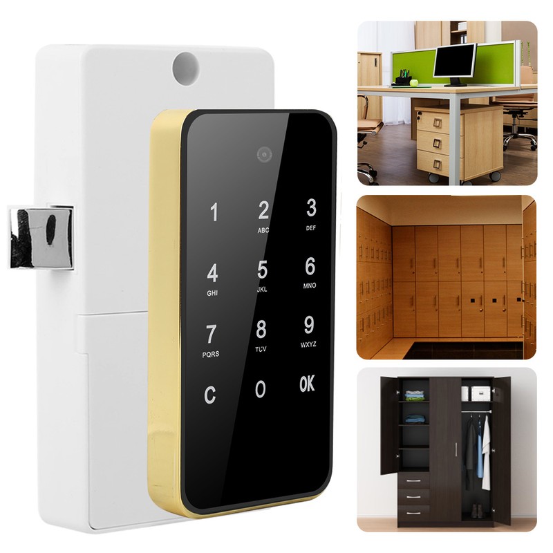 Electronic Password Lock Smart Keyless Digital Touch Screen for File