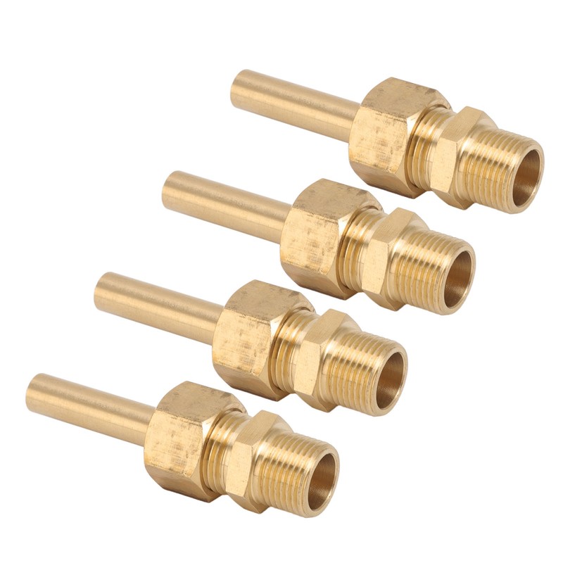 4 PCS Water Fountain Nozzles Pure Copper Large Hexagonal Direct
