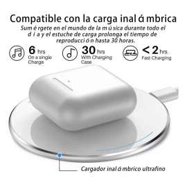 Dericam Audífono in-ear gamer Dericam True Wireless Earbuds G5 pro blanco