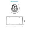 NJNYLLC Stainless Steel License Plate Frames for Volvo, 2 Pack