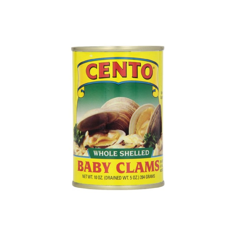Cento Whole Baby Clams, 10-Ounce Cans (Pack of 12)