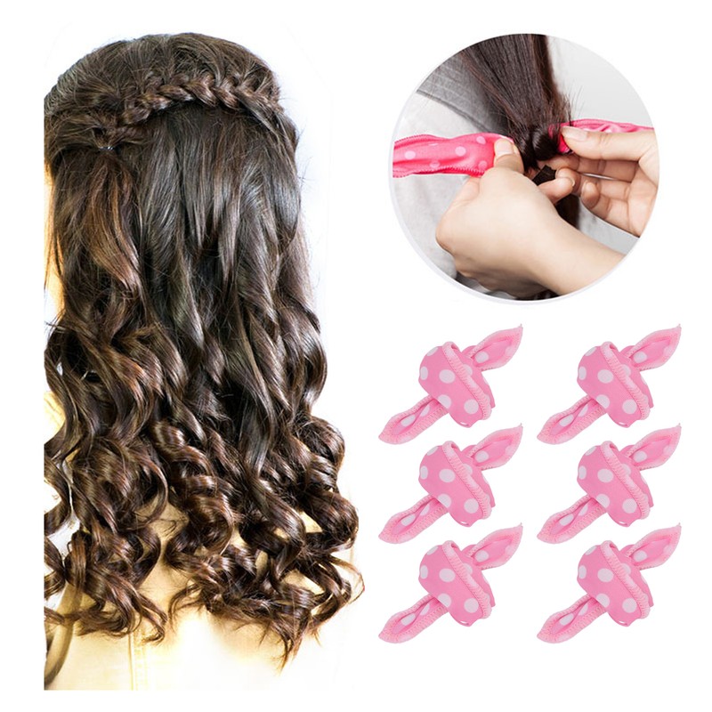 20pcs Hair Curler Rollers Flexible Soft Sponge DIY Night Sleep