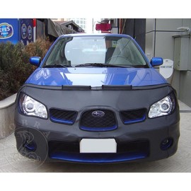 Full Mask Bra For Subaru Impreza 2006-2007 - Title: Original Black Full Mask, License Plate: European Plate Cut Out