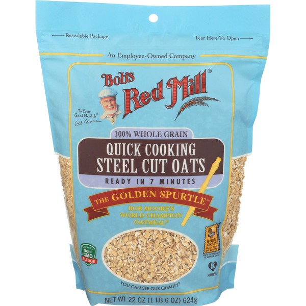 Bob's Red Mill Quick Cooking Steel Cut Oats, 22 Oz