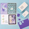 CHYG Craft Punch Stamps, Large, Hole Punch Square, Stamp Punch,
