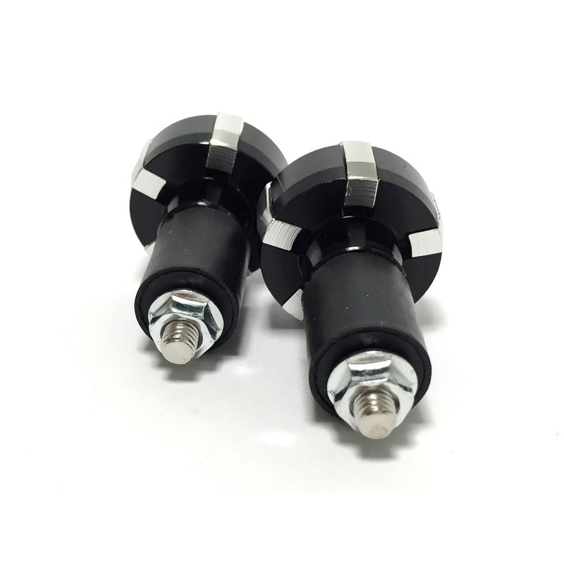 nakira 429 Grip Bar End for Motorcycles (Silver)