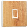 Wood Effect Light Switch Sticker skin vinyl cover wooden oak