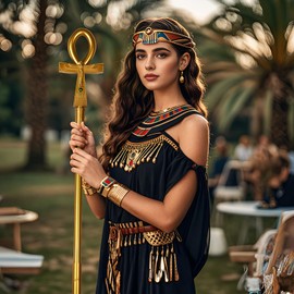 VZQI 64 in Handheld Staff Prop Egyptian Ankh Walking Scepter Pimp Cane Costume Accessory