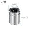 sourcing map 2Pcs LM16UU Linear Bearing 16mm Bore 28mm OD