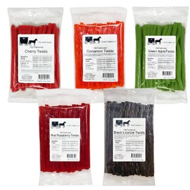 Arndts Fudgery Amish Licorice Twists - Five 16 Oz Pkgs (Five Flavors Pack)