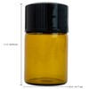 84 Packs Beauticom® 2ML Amber Glass Vial for Essential Oils,