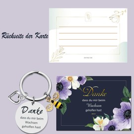 ENSTAB Danke, dass du mir beim Wachsen gehelfen hast!Farewell Gift Teacher, Nanny Gift, Teacher Farewell (Stainless Steel Honey Bee)