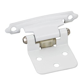 10 Pair- (20 Hinges)White Self Closing Flush Cabinet Hinges