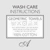 Allure Geometric Design Bath Towel, Pack of 2, 70 x