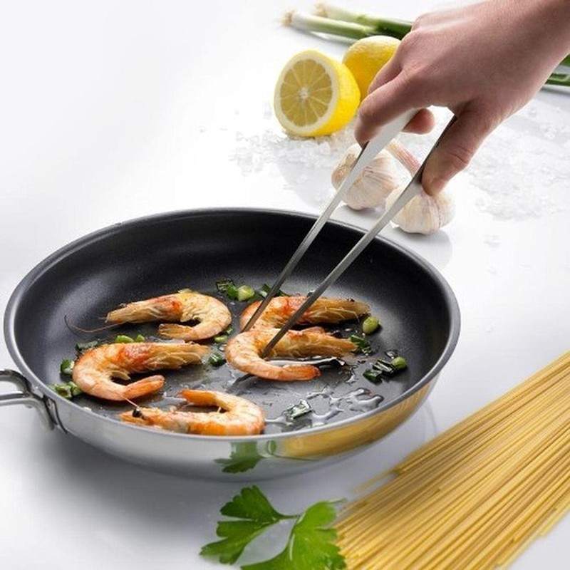 Tereche Gold Stainless Steel Precision Kitchen Culinary Tweezer Tongs with