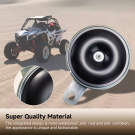 FARBIN Loud Electric Car Horn Metal 12V 110db Motorcycle Disc Horn 3" Mini Horn
