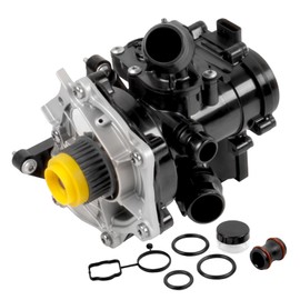 06L121012A Electric Water Pump Thermostat Assembly Coolant Pump With Gaskets for A3 Q3 Q7 Beetle Passat 2.0L Auxiliary Replace OE 06L121111J, 06L121111H, 06L121111G