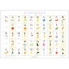 Enchantée Learning Japanese Hiragana Chart A3 Rounded Corners Waterproof
