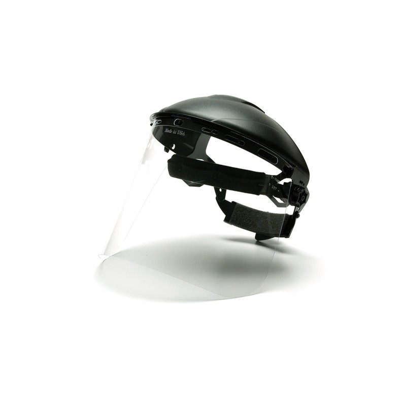 Pyramex Safety Full Face Shield Eye and Head Protection (Headgear