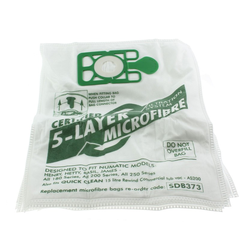 Qualtex Numatic Henry Hetty Hoover Filter FLO Dust Bags and