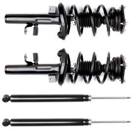 ANPART Struts And Shock Front and Rear Pair Pair Compatible with 2012-2013 for Ford Focus Complete Struts Assembly 172523 349194
