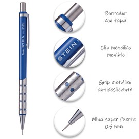 Pentel P315-MC Lapicero Stein 0.5 mm Color Azul,