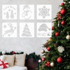 24PCS Christmas Stencils 3 x 3 Inch Reusable DIY Craft