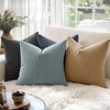 MIULEE Pack of 2 Corduroy Throw Pillow Covers Soft Solid