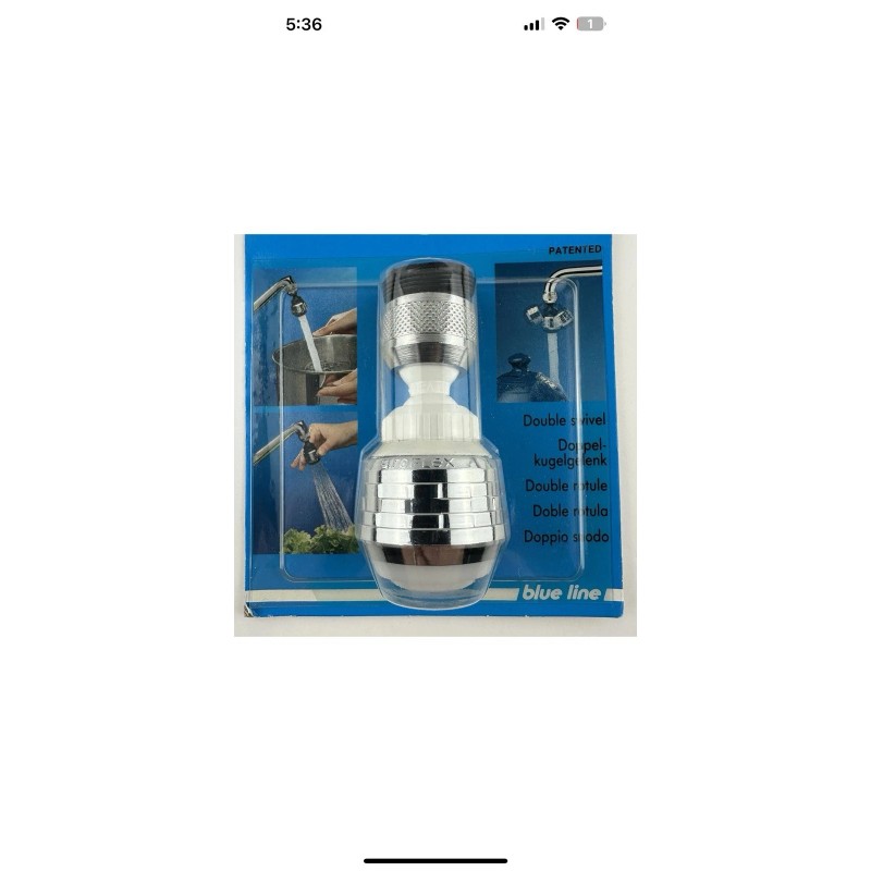 Siroflex New Siroflex Double Swivel Aerator Sprayer White/Chrome Made In