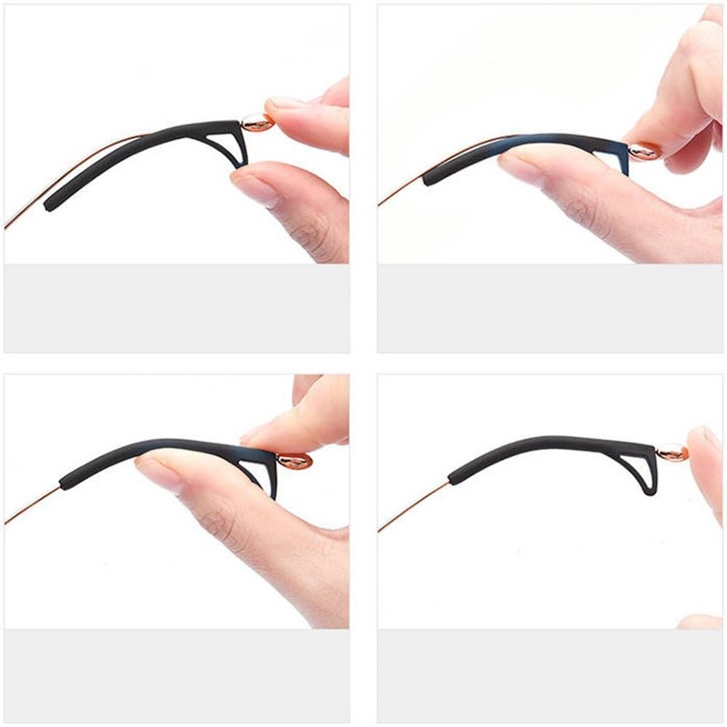 LCLONY Glasses Replacement Ear Hook Ear Clip Silicone Glasses Tip