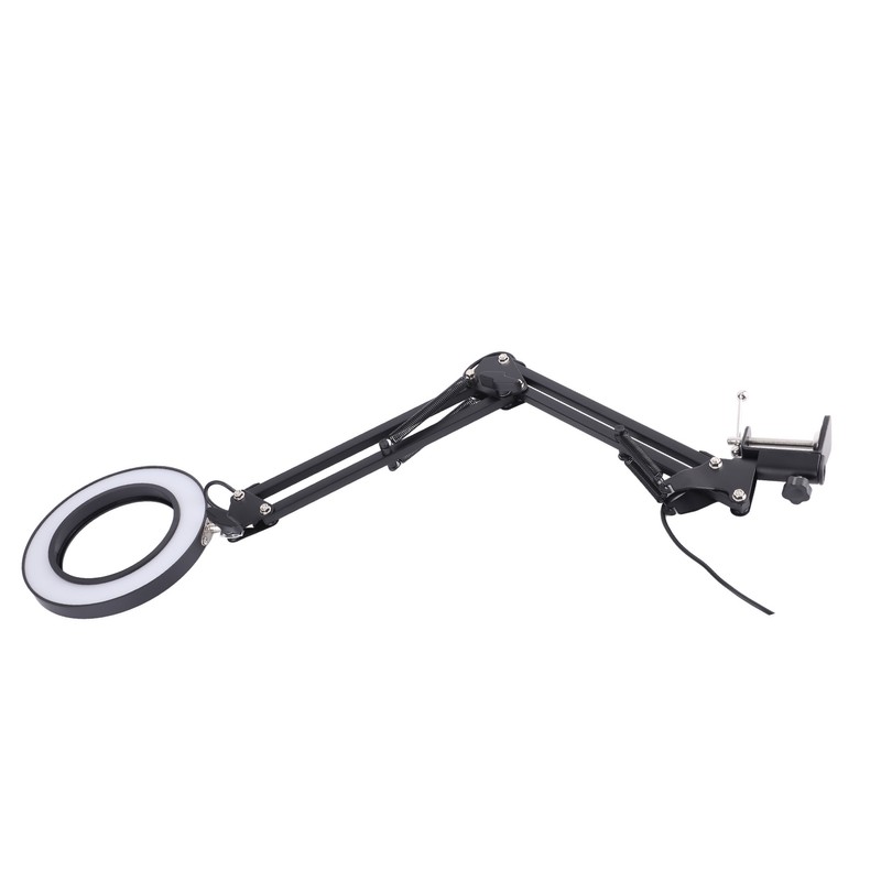 Foldable Eyecare Table Lamp Flexible Swing Arm Clamp Mount Lamp