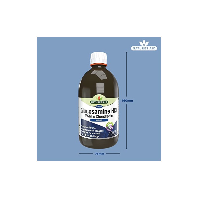 Natures Aid Glucosamine MSM & Chondroitin with Vitamin C Liquid