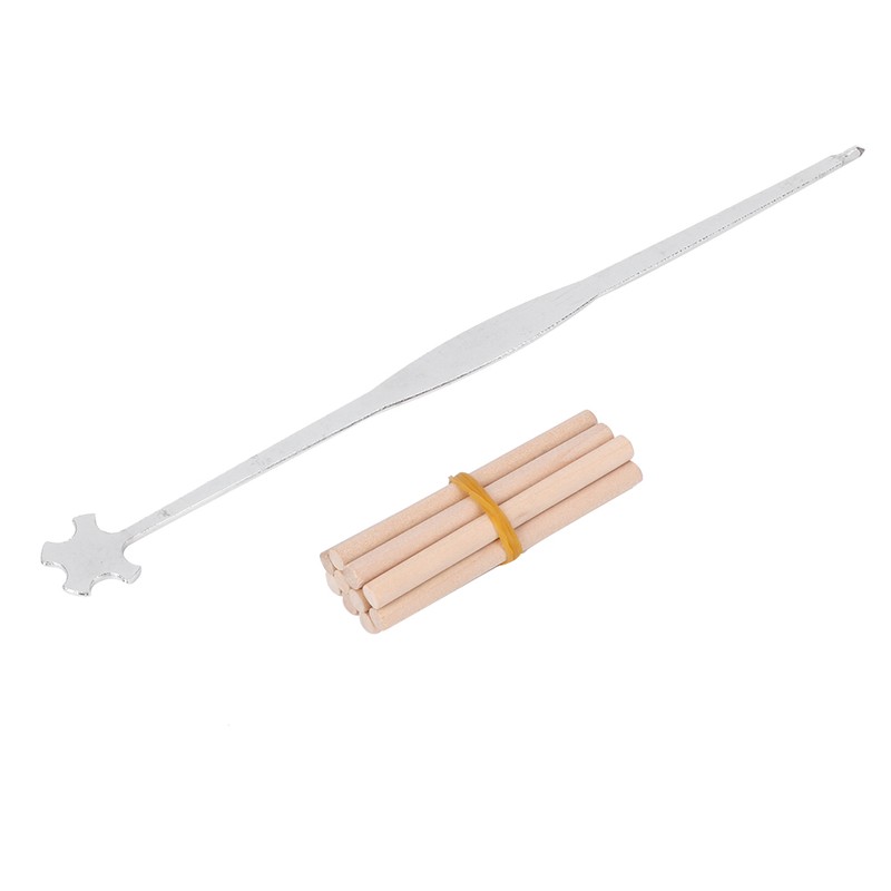 10Pcs Violin Sound Post Wooden Stainless Steel Sound Post Setter