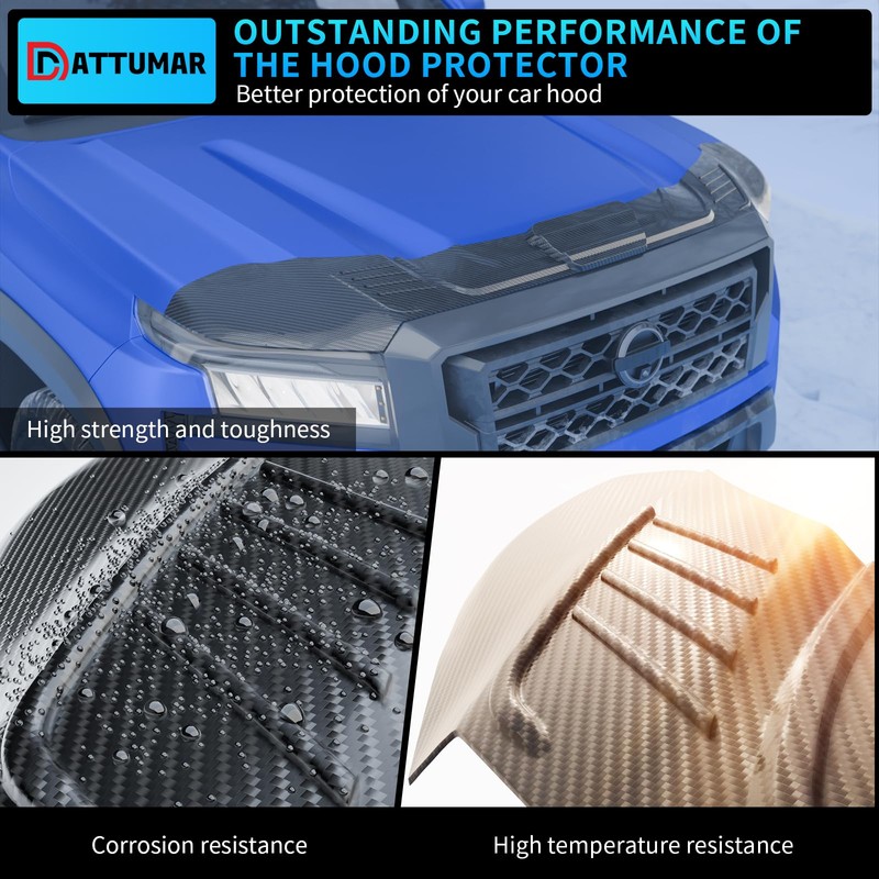 Dattumar Hood Protector Compatible with 2022-2025 2026 Nissan Frontier Hood