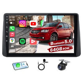 [4Core+64GB] Car Radio Stereo for Dodge Grand Caravan 2011-2020 Chrysler Town & Country 2011-2016 Grand Voyager 2011-2015, 9" HD Touch Screen with Wireless CarPlay/Android Auto BT5.0 GPS SWC WiFi