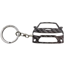 BlackStuff Carbon Black Carbon Fibre Keyring Compatible with Charger 2017+ SRT BS-895, black