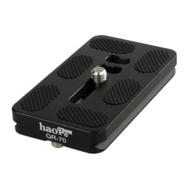 Haoge 70mm QR Quick Release Plate with D-Ring Screw Fits Arca-Swiss Standard for Tripod Ball Head Clamp Camera Lens