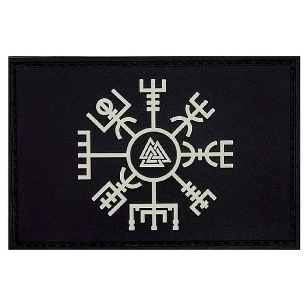 Viking Vegvisir Rune Valknut Morale Patch [3.0 X 2.0 inch