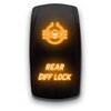 Rear DIFF Lock - Orange - Laser Etched 5-Pin Double