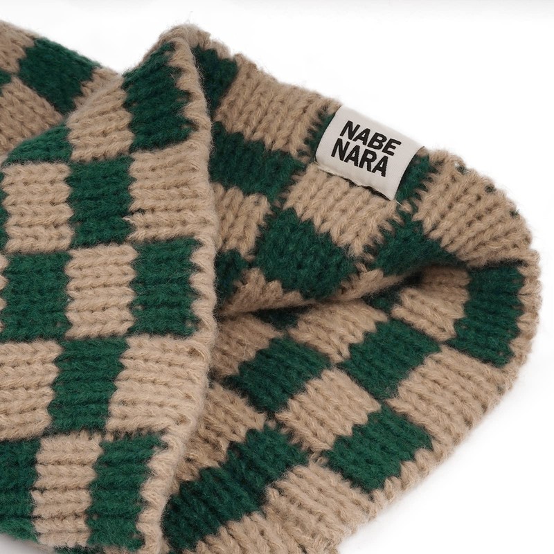 Clakllie Winter Stocking Beanie Hat Foldable Knitted Hats Roll-up Edge