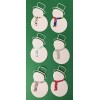 Handmade • Craft-N-Shed SIMPLE SNOWMAN Die-Cuts(12pc) Christmas•Top Hat•Scarf•Wint