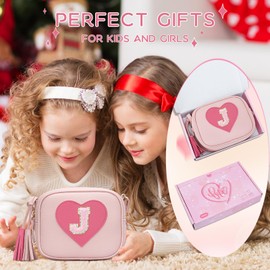 KKXIU 2 3 4 5 6 7 8 9 10 Year Old Girl Gift Kids Purse Toddler Wallet Crossbody Bag with Tassel(Box-J)