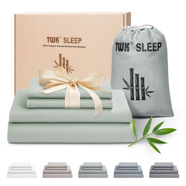 TWK Luxury Sheet Set, Genuine 100% Organic Viscose Derived from